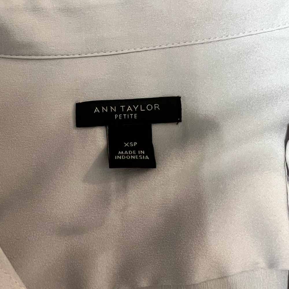 Ann Taylor Petite Soft White Top
